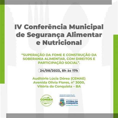 Iv Conferência Municipal De Segurança Alimentar E Nutricional Acontece