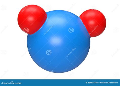 Water Molecule 3d Rendering Illustration Isolated On White Background Stock Illustration