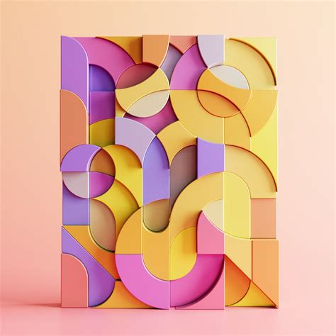 Abstract D Shapes In Houdini D Shapes Abstract Graphic Design