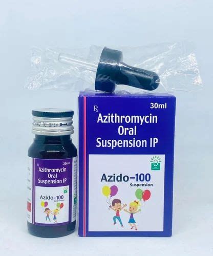 Azido 100 Azithromycin Oral Susp 100mg At Rs 65 Box Pharmaceutical Suspension In Panchkula