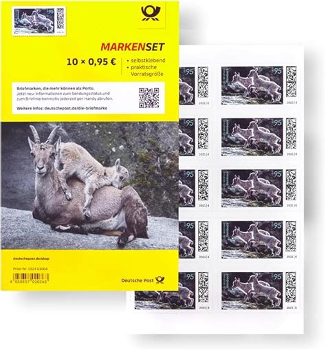 10 Stück 0 95 EUR 95 Cent postfrische selbstklebende Briefmarken