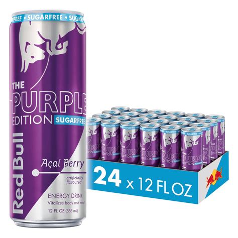 Buy Red Bull Energy Drink Sugar Free Acai Berry Sugarfree Purple