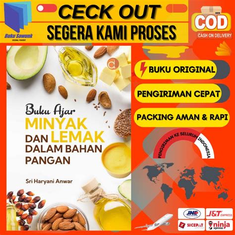 Jual Buku Ajar Minyak Dan Lemak Dalam Bahan Pangan Dr Ing Sri Haryani