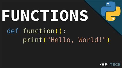 How To Define A Function In Python Functions Part Youtube