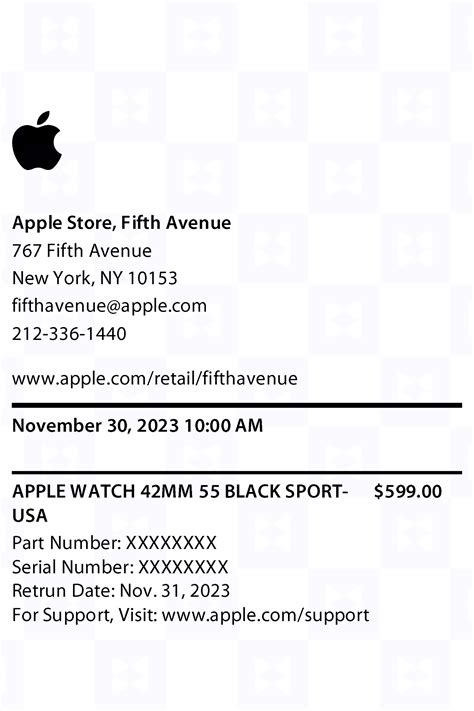 Apple Paper Receipt HYPECEIPT