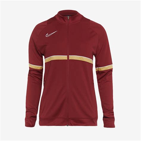 Veste Nike Dri Fit Femme Academy Track Rouge Quipe Blanc Maillot Or