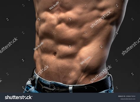 Close Male Naked Torso Man Standing Stock Photo 2086673650 Shutterstock