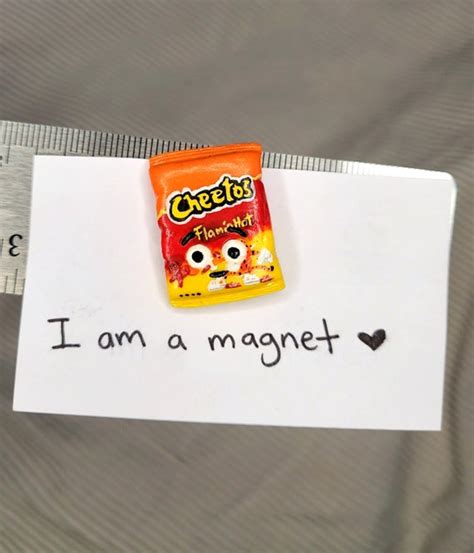HOT CHEETOS Emoji Polymer Clay Fridge Magnet Etsy