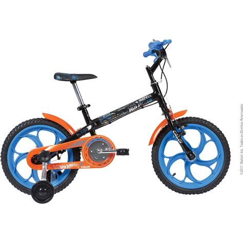 Bicicleta Hot Wheels Aro Infantil Menino Rodinhas Caloi R Em Mercado Livre
