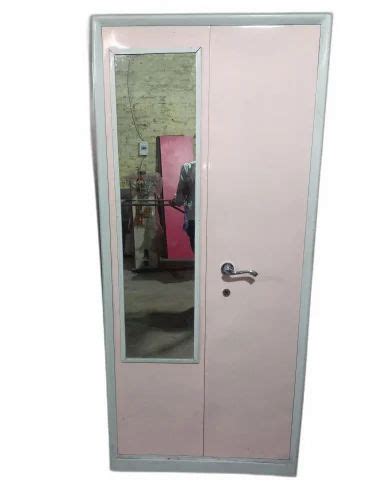 With Locker Door Plain Mild Steel Almirah Shelves With Mirror At