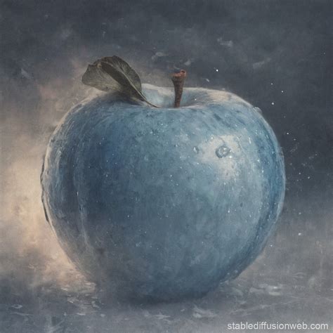 A Blue Apple Stable Diffusion Online