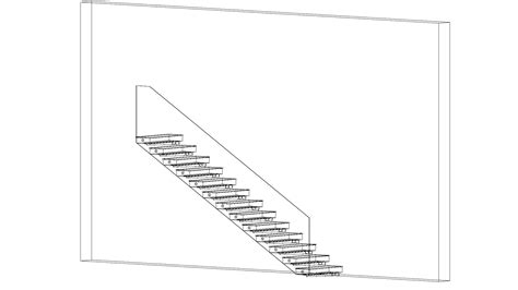 3D Floating Cantilever Wall Based Revit Staircase Family Model ...
