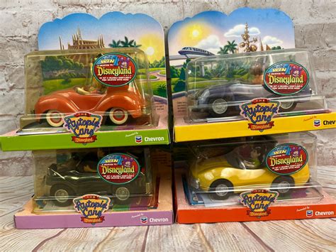 Vintage The Chevron Cars Disney Disneyland Autopia Cars Set Of Suzy