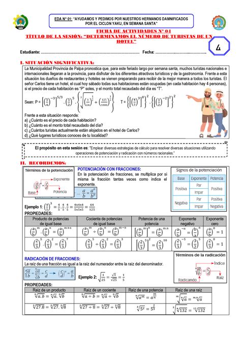 Solucion Ficha 4 4TO EDA1 EDA N 0 1 AYUDAMOS Y PEDIMOS POR