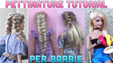 9 Pettinature Per Barbie Tutorial YouTube