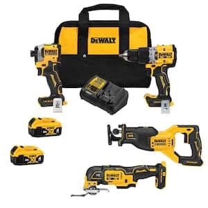 DEWALT 20 Volt Maximum Lithium Ion Cordless 3 Tool Combo Kit With 2 0