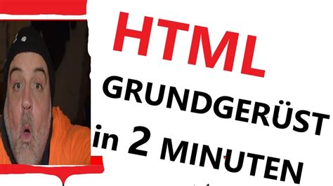 Html Grundger St In Minuten Anlegen Visual Studio Code Youtube