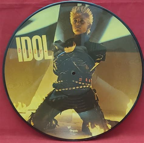 33 RPM Picture Record Billy Idol Eyes Without A Face Blue Highway