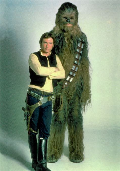 Harrison Ford And Peter Mayhew In Star Wars Episode IV A New Hope