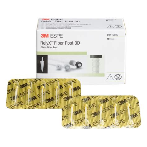 3m Relyx Fibre Post 3d Size 1 1 3mm Dia Yellow 10