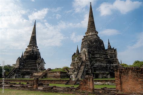 Historische Und Alte Ruinen Von Chedis Buddhas Und Tempeln In Der