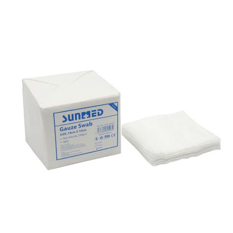 Surgical Medical Absorbent Non Sterile Cotton Gauze Swabs Suppliers Company Suzhou Sunmed Co