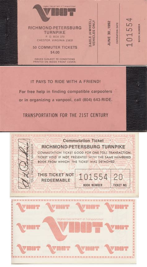 Old Stuff: Richmond-Petersburg Turnpike Toll Tickets : r/rva