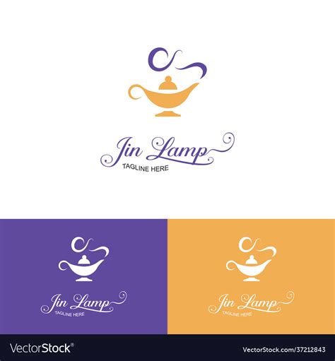 Genie Lamp Logo Design Template Magic Lamp Logo Vector Image