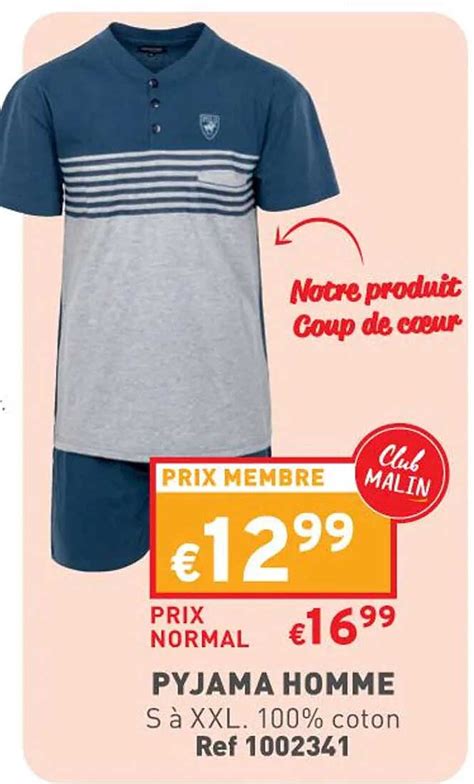 Offre Pyjama Homme Chez Trafic