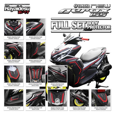 Hayaidesu Yamaha Aerox V2 Connected 2021 Full Set Body Protector Cover