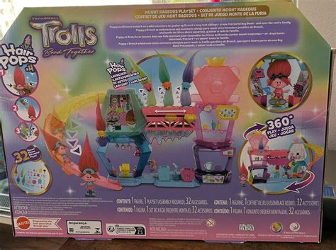 Mattel Dreamworks Trolls Band Together Mount Rageous Playset With Queen