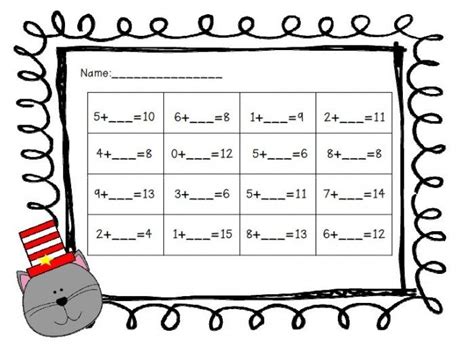 Dr Seuss Math Worksheets 2nd Grade Worksheets Master