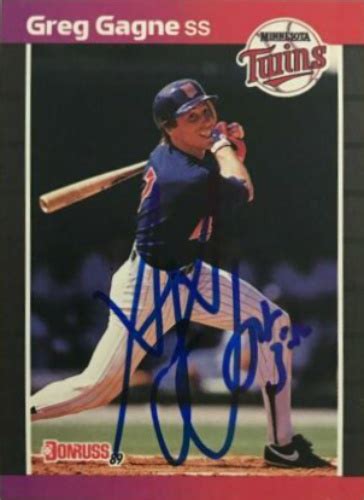 Greg Gagne Autographs and Memorabilia | Sports, Baseball