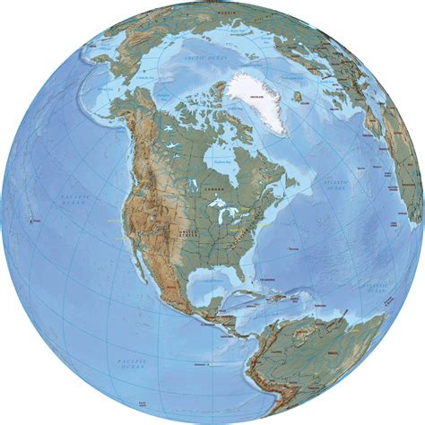 Map Of Usa On Globe – Topographic Map of Usa with States