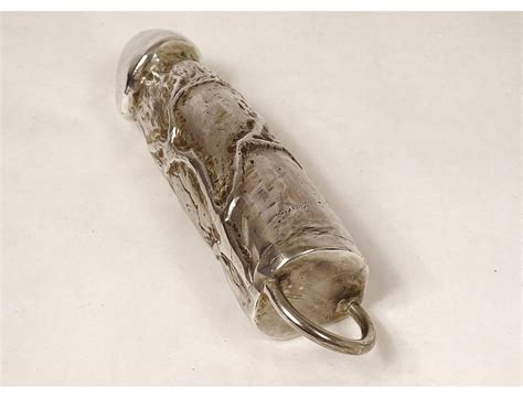 Th Century Erotic Erotic Silver Bronze Dildo Sculpture