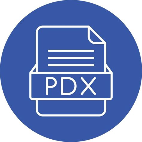 pdx file format vector icon  vector art  vecteezy