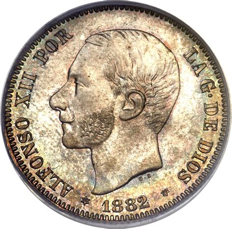 Pesetas Alfonso Xii Spain Numista