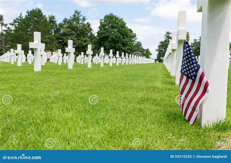 Cementerio Americano De La Guerra En Omaha Beach Normand A Colleville