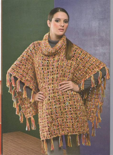 Ponchos Au Crochet Le Monde Creatif Mod Le De Poncho Tenues