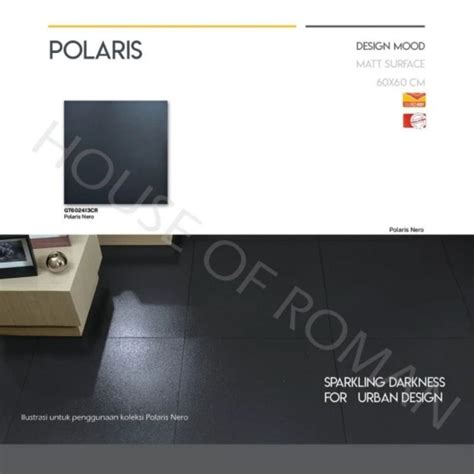 Jual Roman Granit 60x60 DPolaris Nero Design Mood Lantai Granit