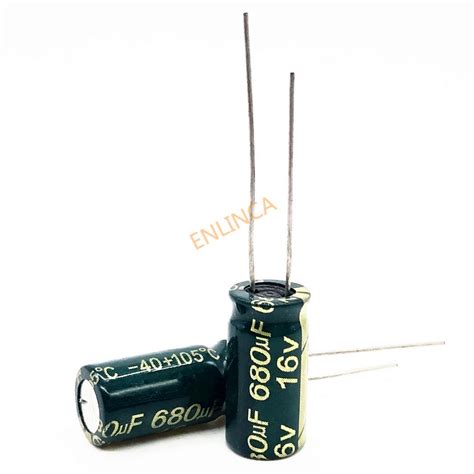 10pcs 16V 680UF 8 12 High Frequency Low Impedance Aluminum Electrolytic