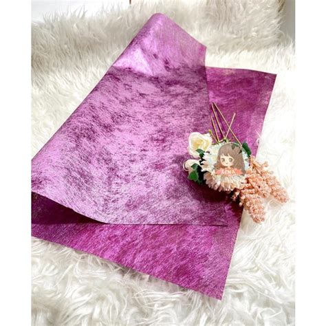 Jual Jual FLOWER WRAPPING TISSUE METALIC PAPER KERTAS CARANG SERAT