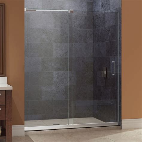 Shop Dreamline Mirage 56 In To 60 In W X 72 In H Frameless Sliding Shower Door At