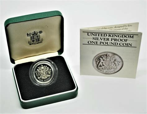 1983 United Kingdom One Pound Silver Piedfort Proof P