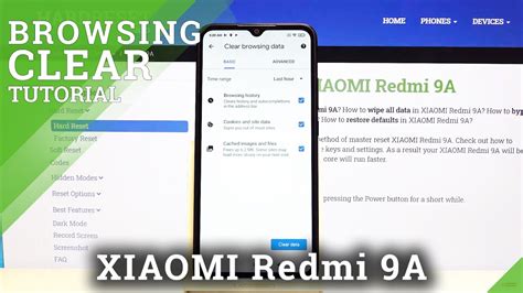 How To Reset Browser History In Xiaomi Redmi 9a Clear Browsing Data