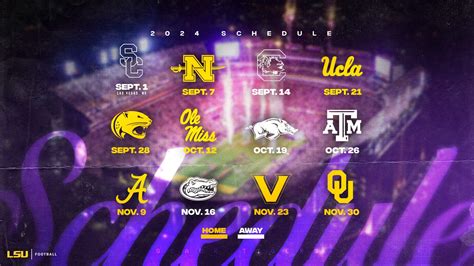 Lsu Football Schedul … - addi simona