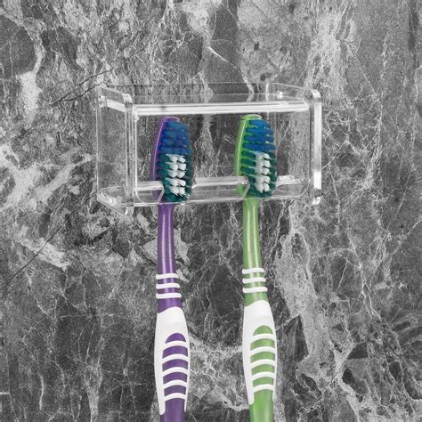 Amazon.com: Toothbrush Holder Wall Mounted with Cover for Bathroom, 2