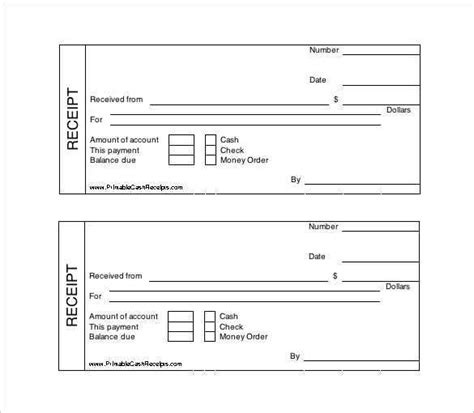 35 The Best Blank Receipt Book Template Psd File With Blank Receipt