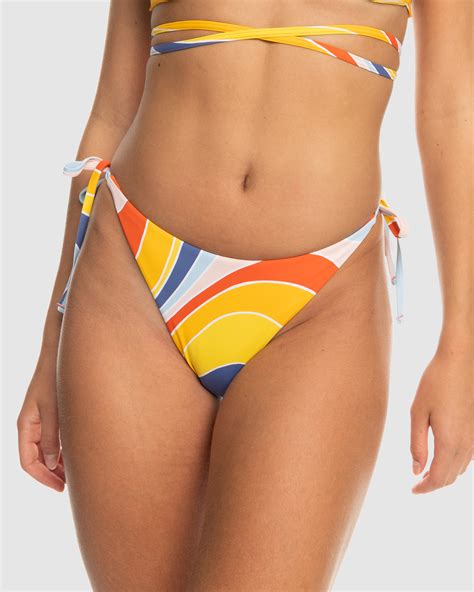 Roxy Womens Palm Cruz Cheeky Bikini Bottoms Tiger Lily Cruz Surfstitch