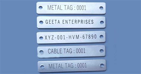 Geeta Enterprises - Metal Tag, Cable Tag in Bhosari Pune and India.